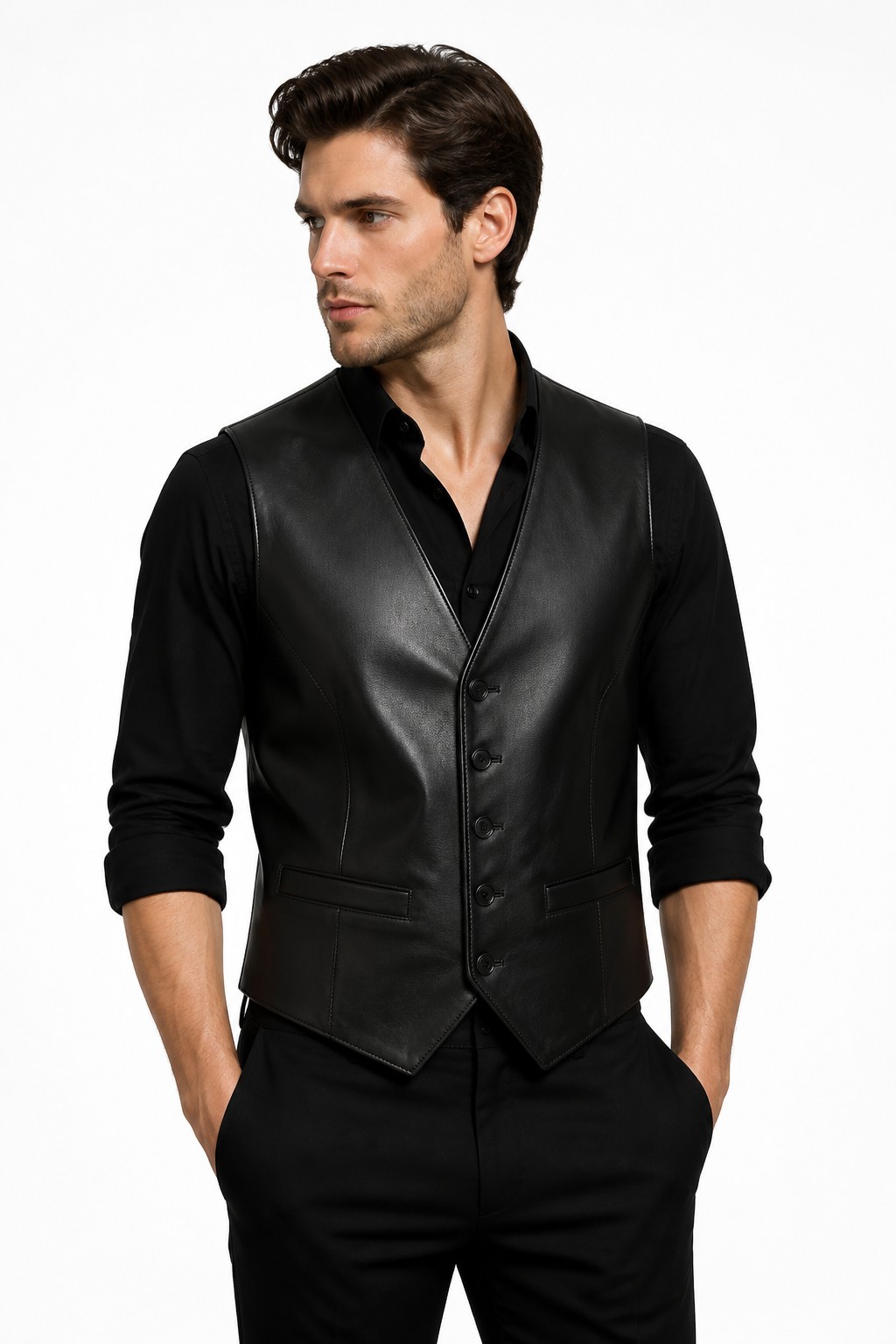 Leather vest